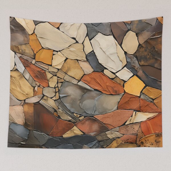Item preview, textural abstract art with earthtones designed and sold by dcrc.