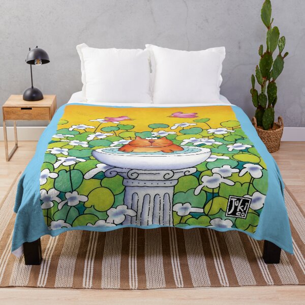 Item preview, cheeky cat in the bird bath designed and sold by jukico.