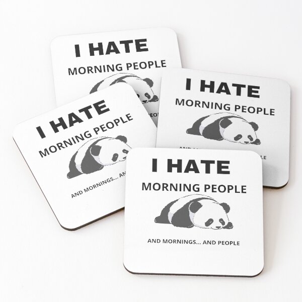 Item preview, I hate morning people designed and sold by MagoDelDiseno.