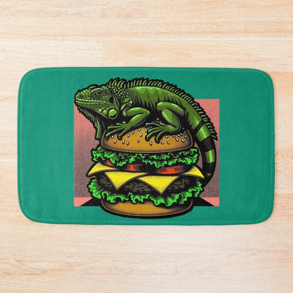 Aperçu de l'œuvre Cheeseburger à l'iguane créée et vendue par PopcultureModa.