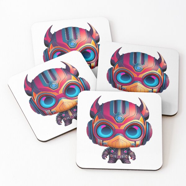 Item preview,  Cute Skull Head Futuristic Character Sticker designed and sold by MasTpx.