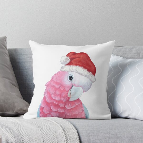 Christmas Galah Throw Pillow