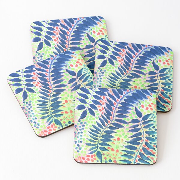 Item preview, Radiant Leaves - Blue Green Orange designed and sold by BlueZenStudio.