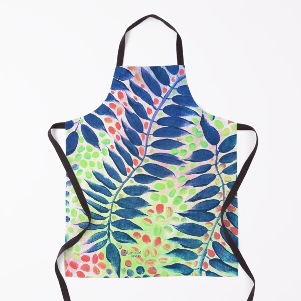 Item preview, Radiant Leaves - Blue Green Orange designed and sold by BlueZenStudio.