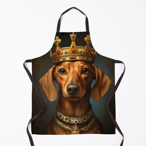 Item preview, Dackel mit Krone designed and sold by Pixelartistin.