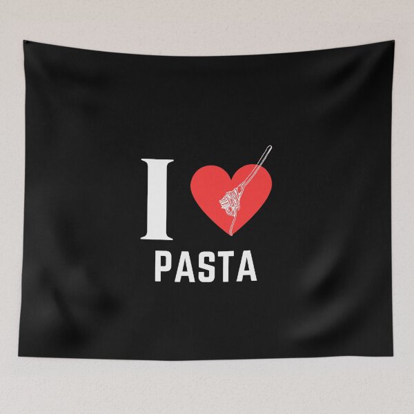 Item preview, I love pasta. Funny gift idea. I heart pasta. Best present for pasta fans. #1 designed and sold by creativerooney.