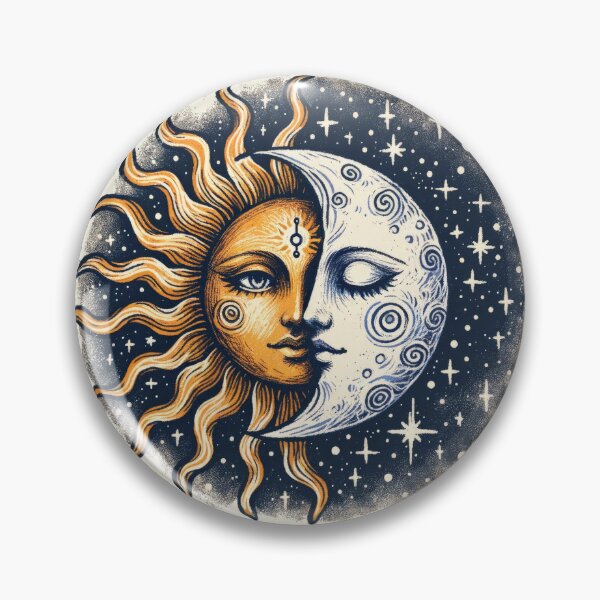 Item preview, Vintage Sun and Moon Solar Eclipse designed and sold by Odd World.