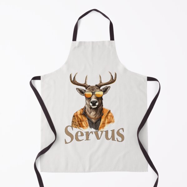 Artikelvorschau, Servus Hirsch mit Sonnenbrille Oktoberfest entworfen und verkauft von Andrea-Design.