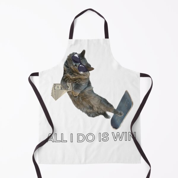 Item preview, Skating cat “all I do is win” designed and sold by TicaCreations.