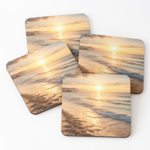 Item preview, Beautiful sunrise on the beach, summer, wallpaper designed and sold by Damian Sobczyk.