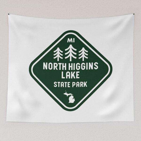 Item preview, North Higgins Lake State Park Michigan Rhombus designed and sold by bivenart.