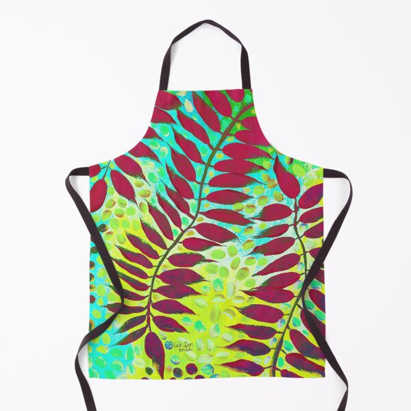 Item preview, Radiant Leaves - Deep red Yellow Blue designed and sold by BlueZenStudio.
