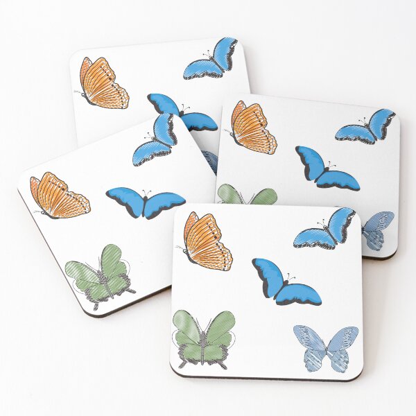 Item preview, Beautiful illustrations of tiny butterflies designed and sold by huape.