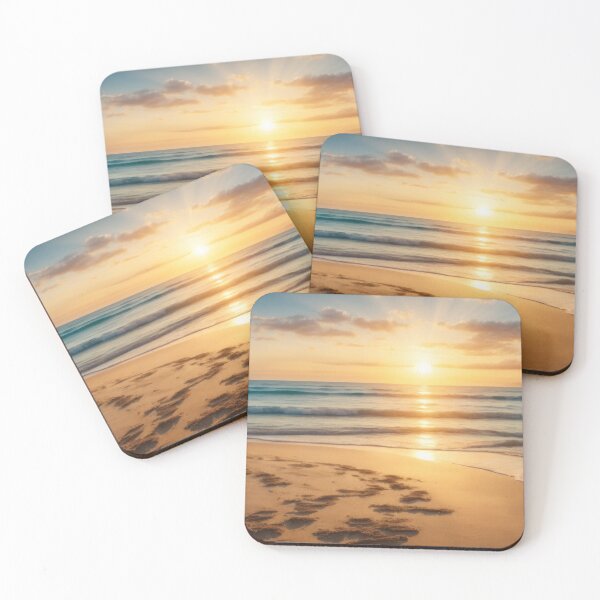 Item preview, Beautiful sunrise on the beach, summer, wallpaper designed and sold by Damian Sobczyk.