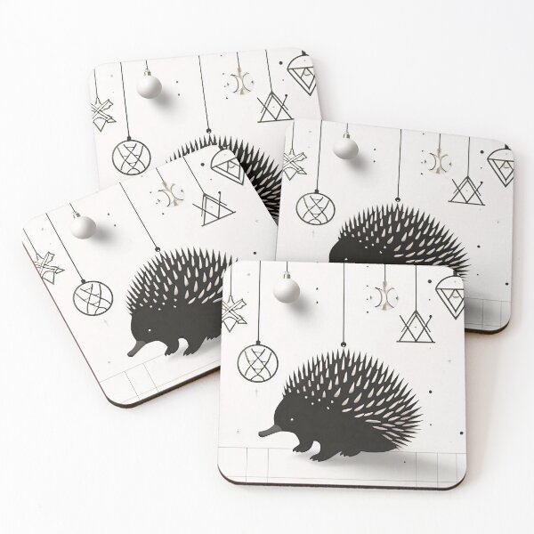 Item preview, Australian Echidna Minimalist Christmas Card Design designed and sold by wildstraya.