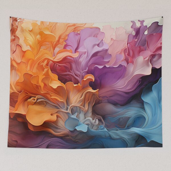 Item preview, A picture oil colour look like flower is Abstract and colorful. designed and sold by MaiKaze.