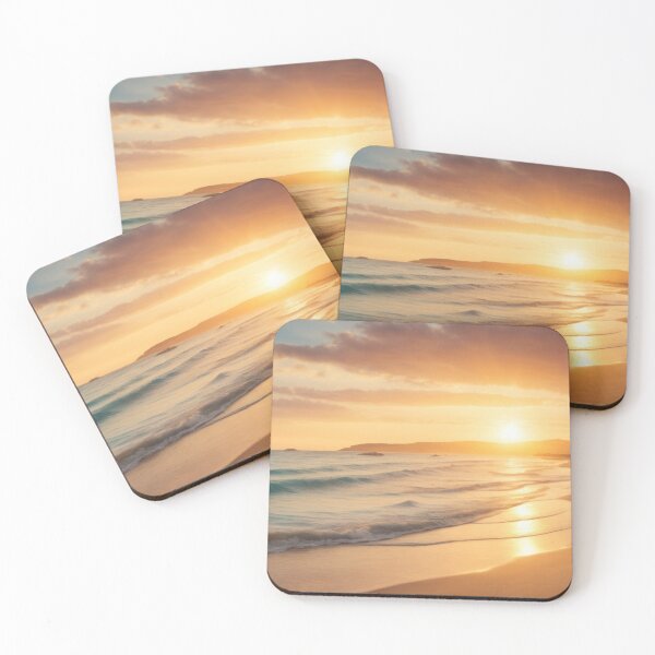 Item preview, Beautiful sunrise on the beach, summer, wallpaper designed and sold by Damian Sobczyk.