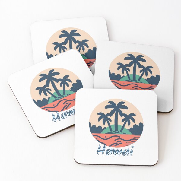 Item preview, Hawai beaches minimalistic view | Palm tree landscape designed and sold by CircinusStore.