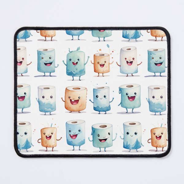 Item preview, Funny Toilet Rolls Watercolor Pattern #2 designed and sold by NatureSight.