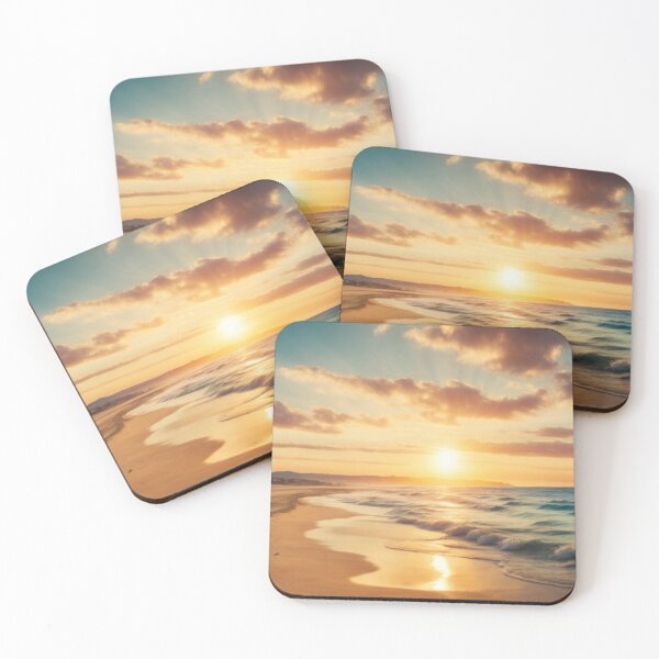 Item preview, Beautiful sunrise on the beach, summer, wallpaper designed and sold by Damian Sobczyk.