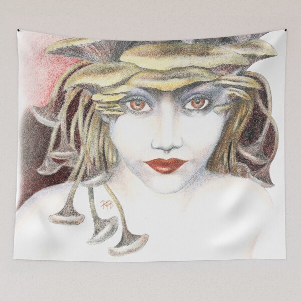 Item preview, Vintage Mushroom Fae designed and sold by MelAislingArt.