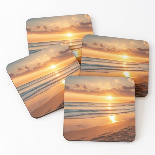 Item preview, Beautiful sunset on the beach, summer, wallpaper designed and sold by Damian Sobczyk.