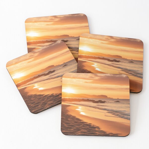 Item preview, Beautiful sunset on the beach, summer, wallpaper designed and sold by Damian Sobczyk.
