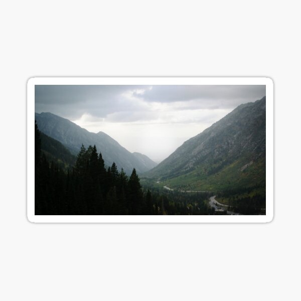 Little Cottonwood Canyon Vista Sticker