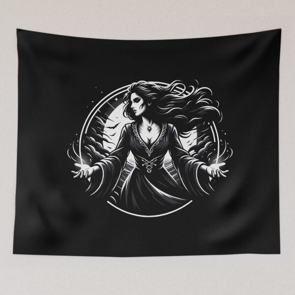 Item preview, Moonlit Sorceress - Dark Fantasy designed and sold by Fenay Designs.