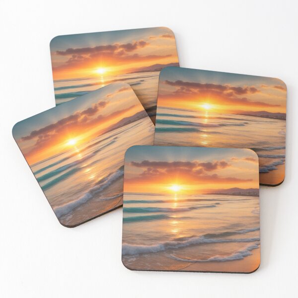 Item preview, Beautiful sunset on the beach, summer, wallpaper designed and sold by Damian Sobczyk.