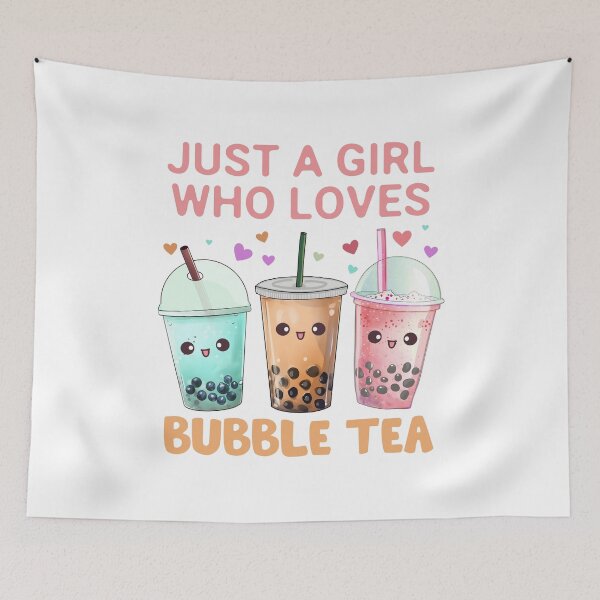 Item preview, Just A Girl Who Loves Bubble Tea designed and sold by OutbreakDesigns.