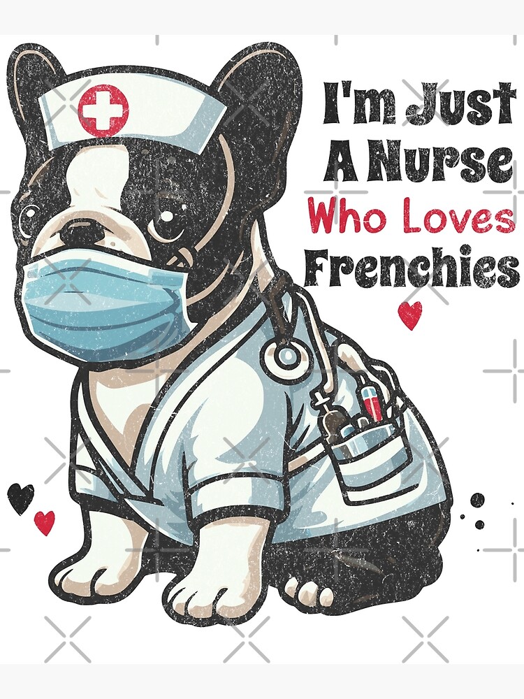 Just A Nurse Who Loves Pugs Dog Lover Shirt Funny Nurse Cap
