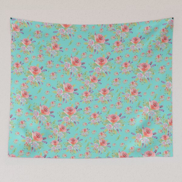 Item preview, Watercolor Flower Bouquet Pattern Ice, Rose with Lavender designed and sold by VictoriaBonn.
