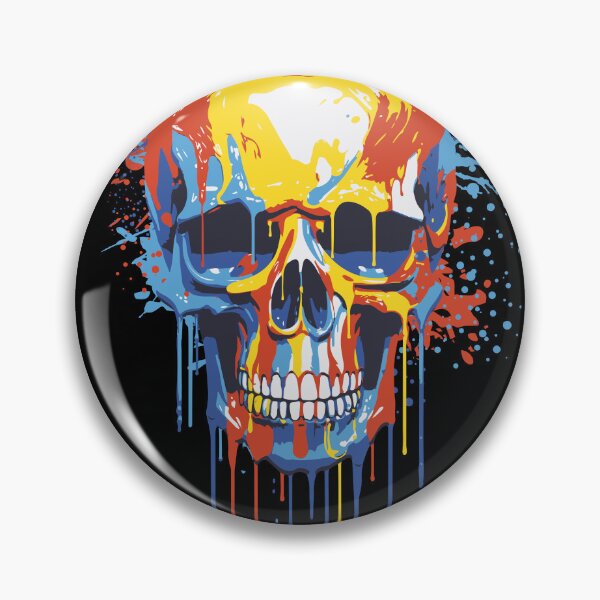 Item preview, Skull, paint splash art, Halloween designed and sold by iclipart.