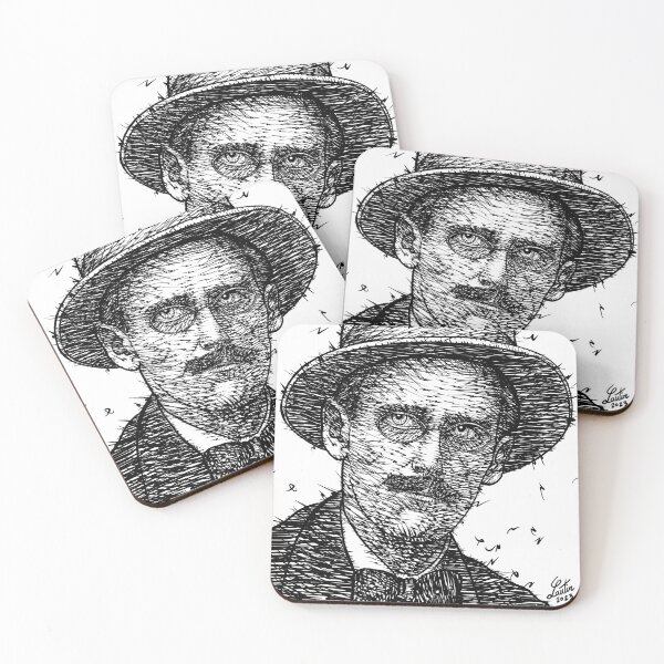 Item preview, JAMES JOYCE - ink portrait .3 designed and sold by lautir.