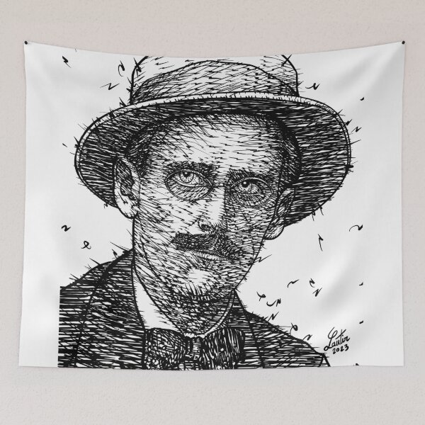 Item preview, JAMES JOYCE - ink portrait .3 designed and sold by lautir.