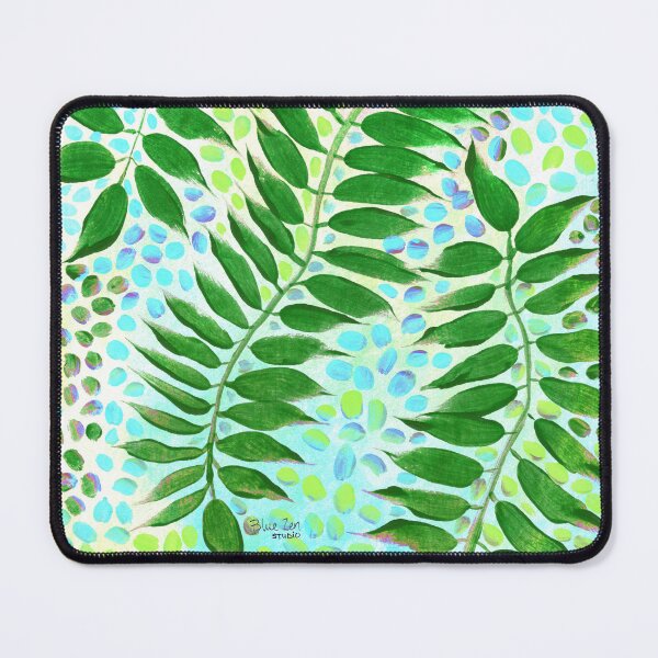 Item preview, Radiant Leaves - Green Cyan designed and sold by BlueZenStudio.