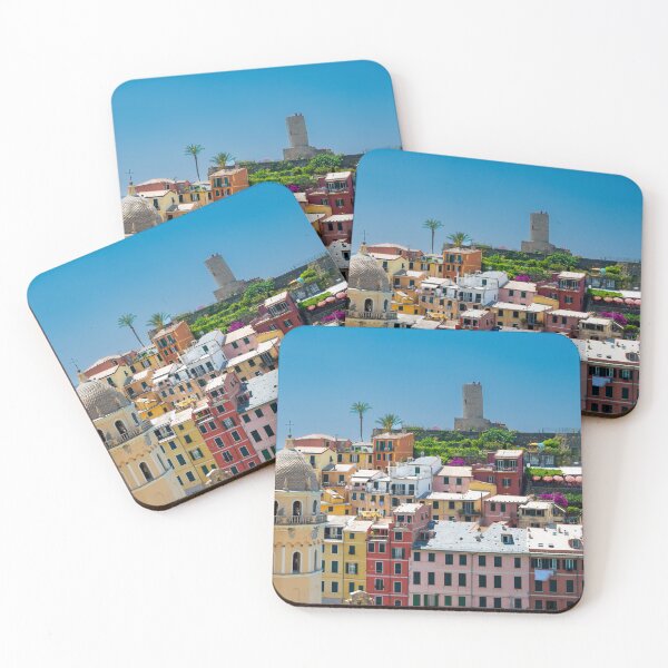 Item preview, View on the cliff town of Vernazza, one of the colorful Cinque Terre on the Italian west coast designed and sold by Dolfilms.