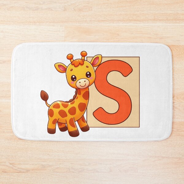 Item preview, Giraffe Monogram Letter S designed and sold by Coffee Lifestyle.