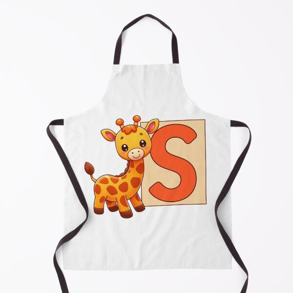 Item preview, Giraffe Monogram Letter S designed and sold by Coffee Lifestyle.