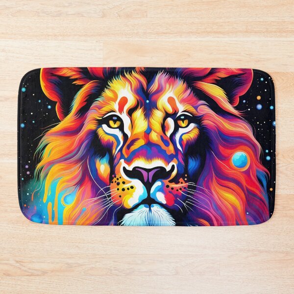 Item preview, Radiant Pride: Glowing Lion in Celestial Harmony designed and sold by javaoverride.