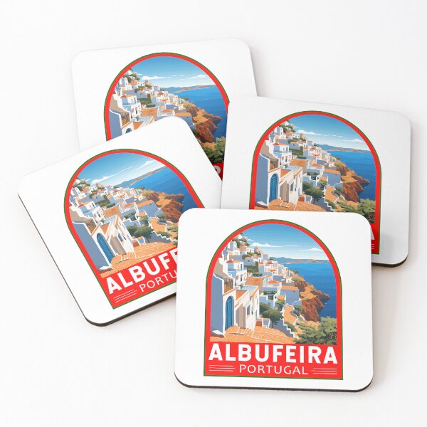 Item preview, Albufeira Portugal Travel Art Emblem designed and sold by KrisSidDesigns.