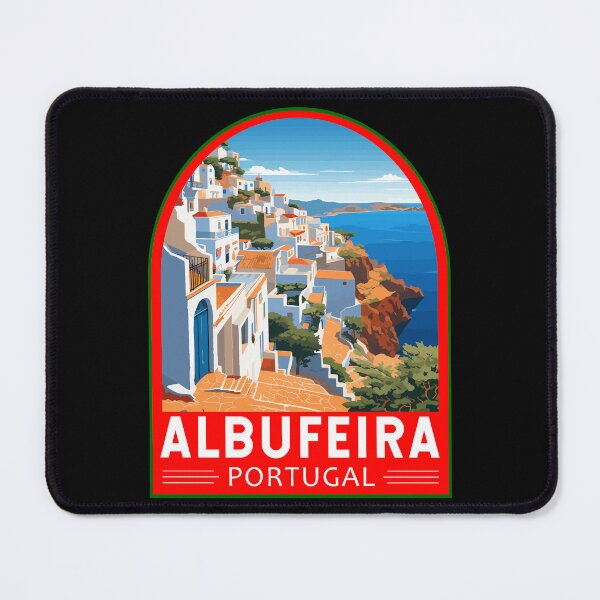 Item preview, Albufeira Portugal Travel Art Emblem designed and sold by KrisSidDesigns.