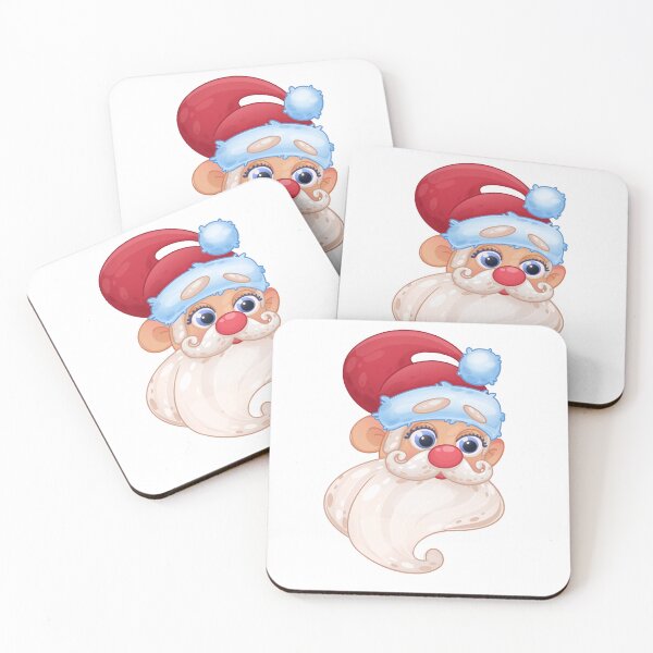 Item preview, Santa Claus portrait funny Christmas hat beard designed and sold by Folomkina-store.