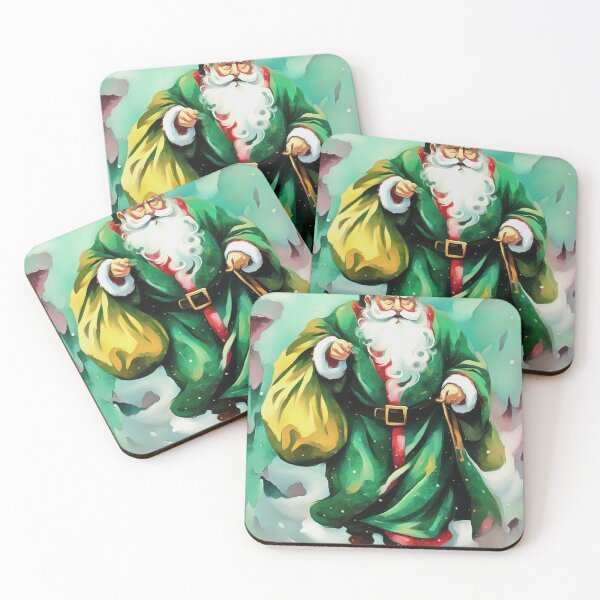 Item preview, Father Christmas Wearing Green Robes designed and sold by taiche.