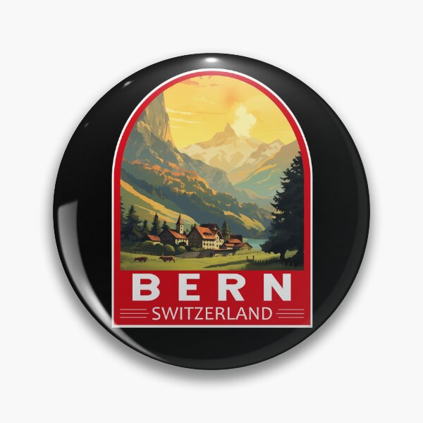 Item preview, Bern Switzerland Travel Art Emblem designed and sold by KrisSidDesigns.