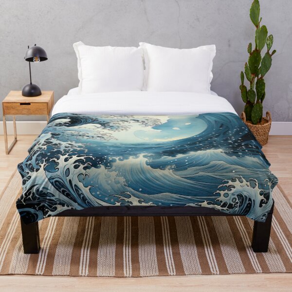Aperçu de l'œuvre Réinterprétation de La Grande Vague de Kanagawa créée et vendue par CalyCollab.