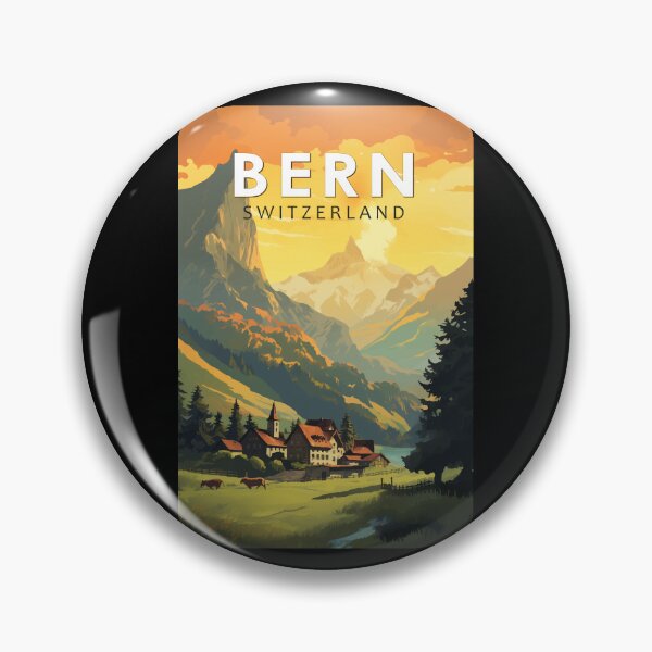 Item preview, Bern Switzerland Travel Art Vintage designed and sold by KrisSidDesigns.