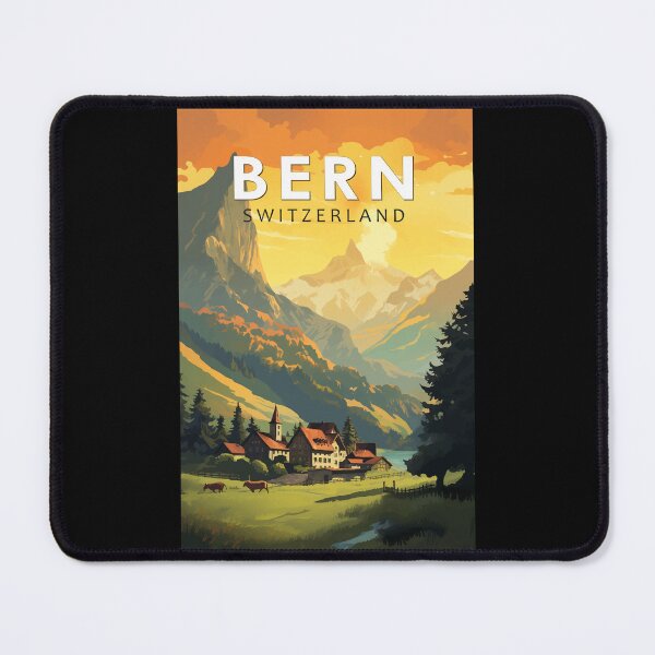 Item preview, Bern Switzerland Travel Art Vintage designed and sold by KrisSidDesigns.
