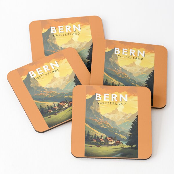 Item preview, Bern Switzerland Travel Art Vintage designed and sold by KrisSidDesigns.